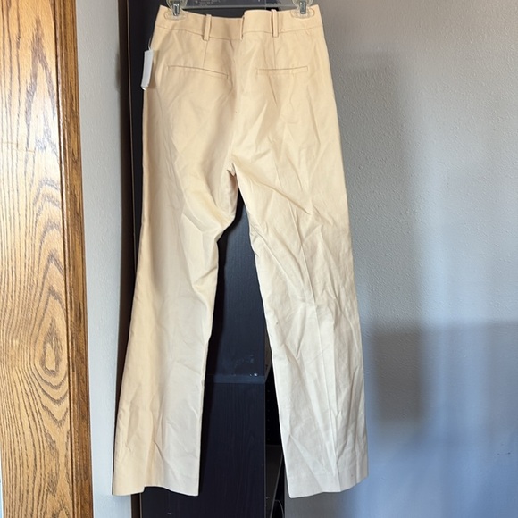 NWT Women’s Rebecca Taylor Sz 4 Lightweight 100% Cotton Pant with Semi-open Leg - Picture 2 of 8